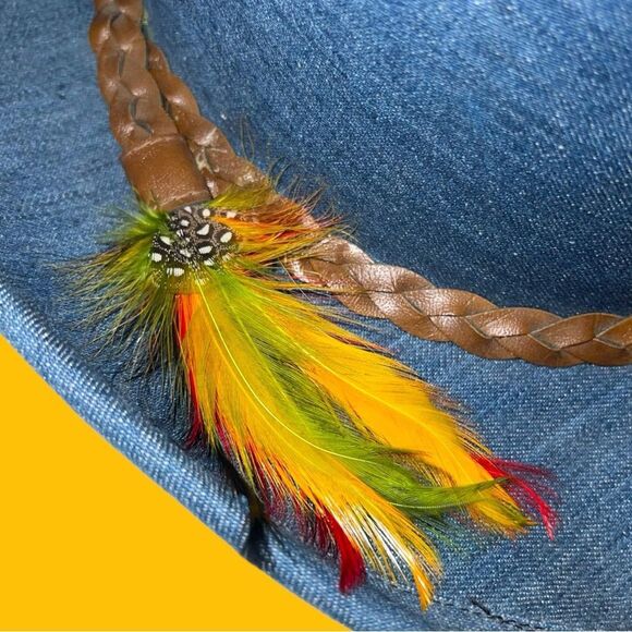Retro throw back denim cowgirl hat! New unisex main image 8